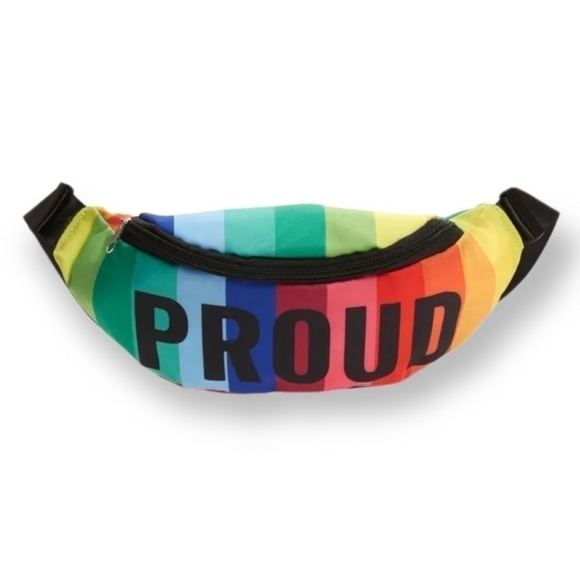 𝅺PRIDE Proud Rainbow Fanny Pack/Belt Bag - Picture 1 of 5